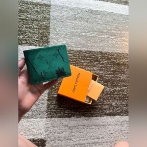 Louis Vuitton Green Slender Wallet